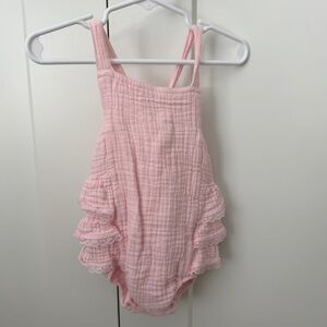 Angel Dear Soft Pink Ruffle Romper